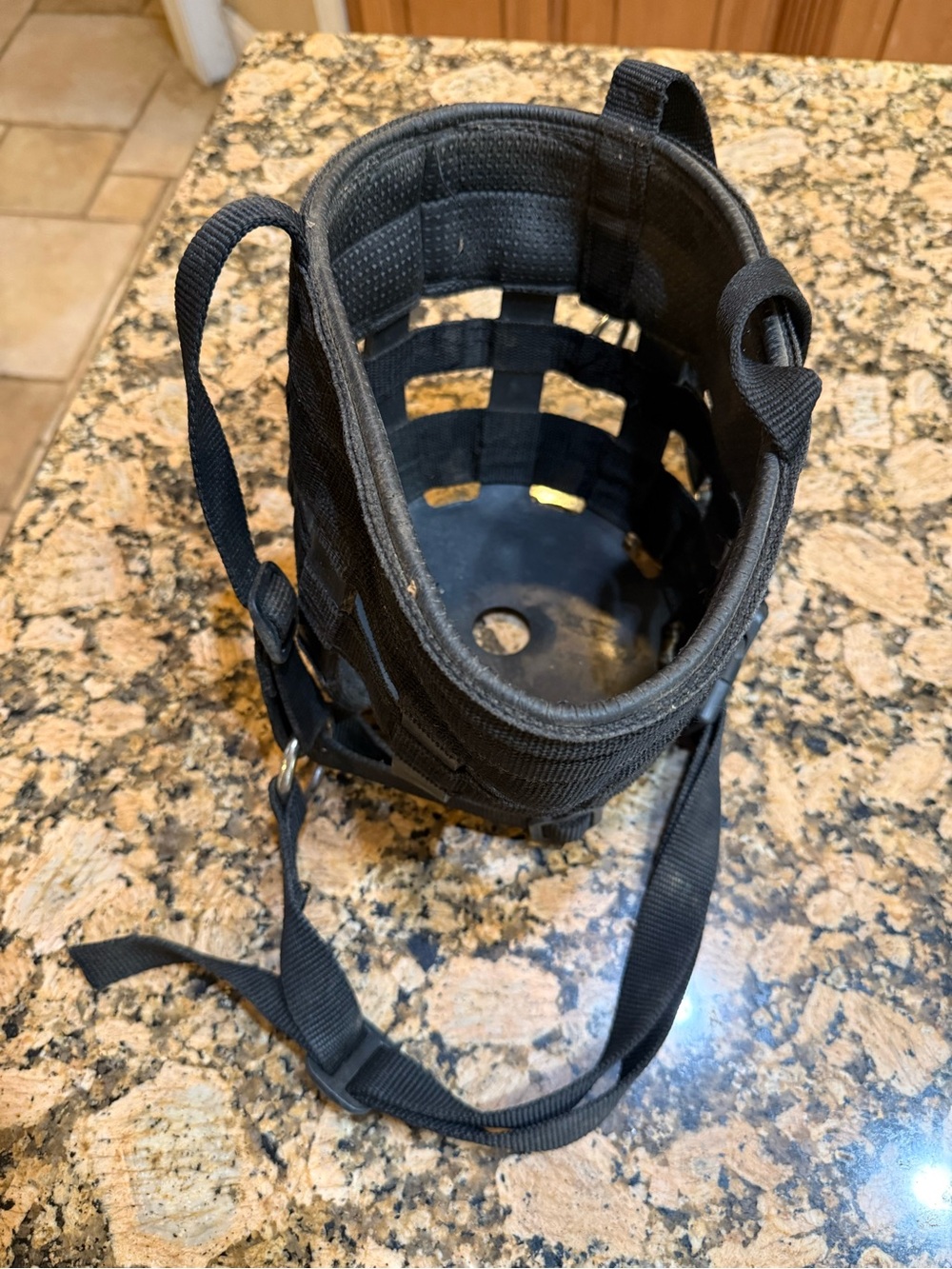 Best Friends Horse size Grazing Muzzle Black nylon with halter adjustable Strap